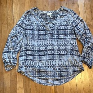 Silk joie V-neck blouse